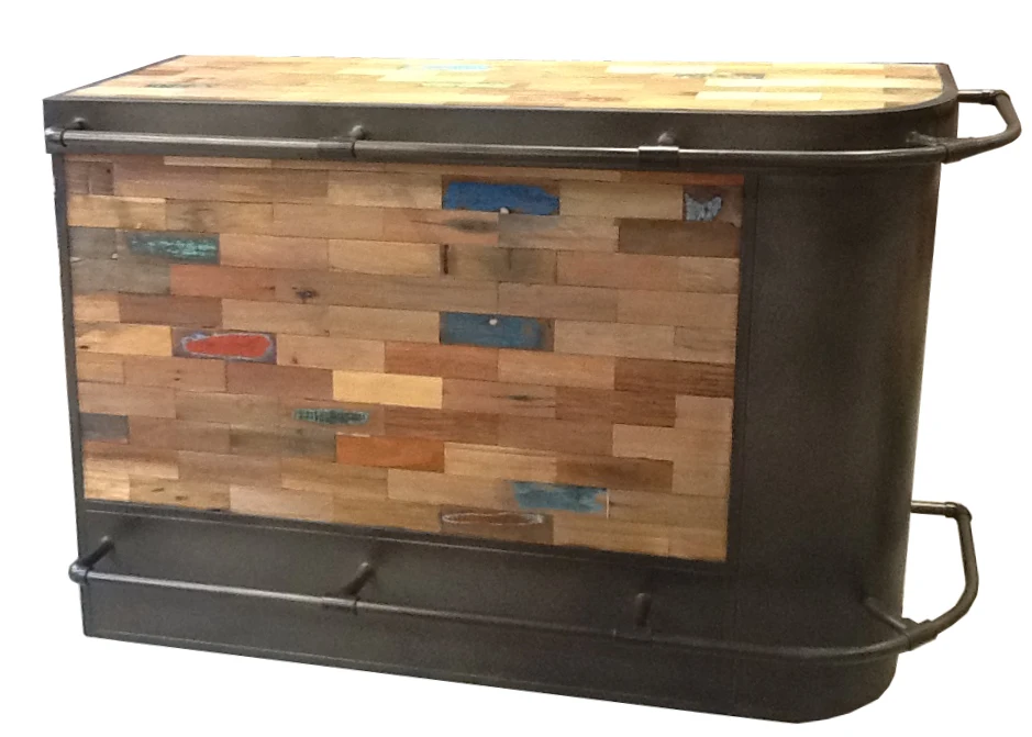 Vintage Industrial Bar Table Cabinet Indian Reclaim Rustic Recycle Wood Bar Cabinet Restaurant Cafe Bar Cabinet Furniture