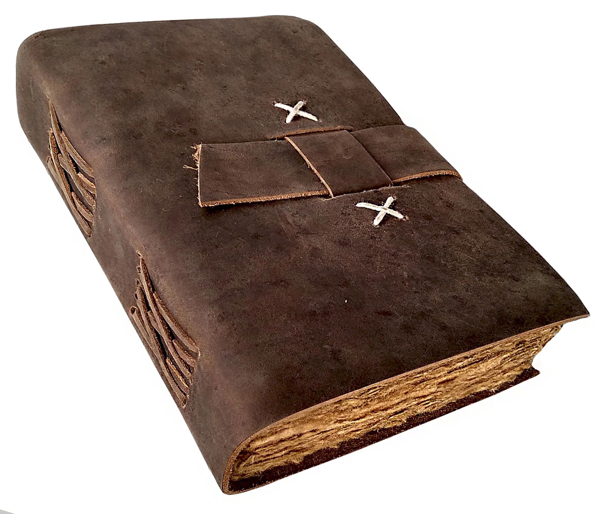 
Leather Journal Handmade Antique Style Deckle Edge Vintage Journal For Men Women Book of Shadows Hunting Logbook, Poetry Work 