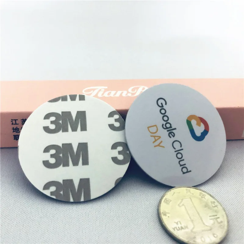 ISO15693 I-code Sli x RFID token Tags Programmable hard pvc coin Tag