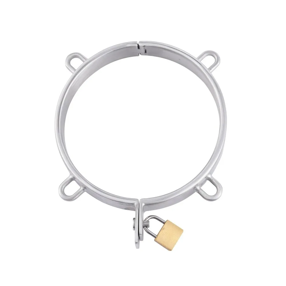 Sex Toy Stainless Steel Rings BDSM Slave Harness Neck Accessories Bondage Collar For Women Gay