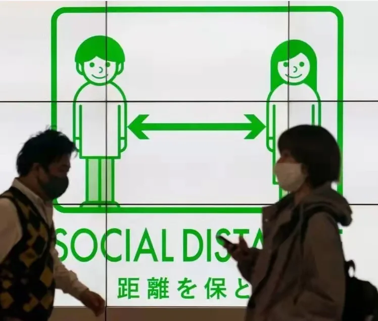 Removable Vinyl decal Stick Social Distancing  for Social Distancing Sticker