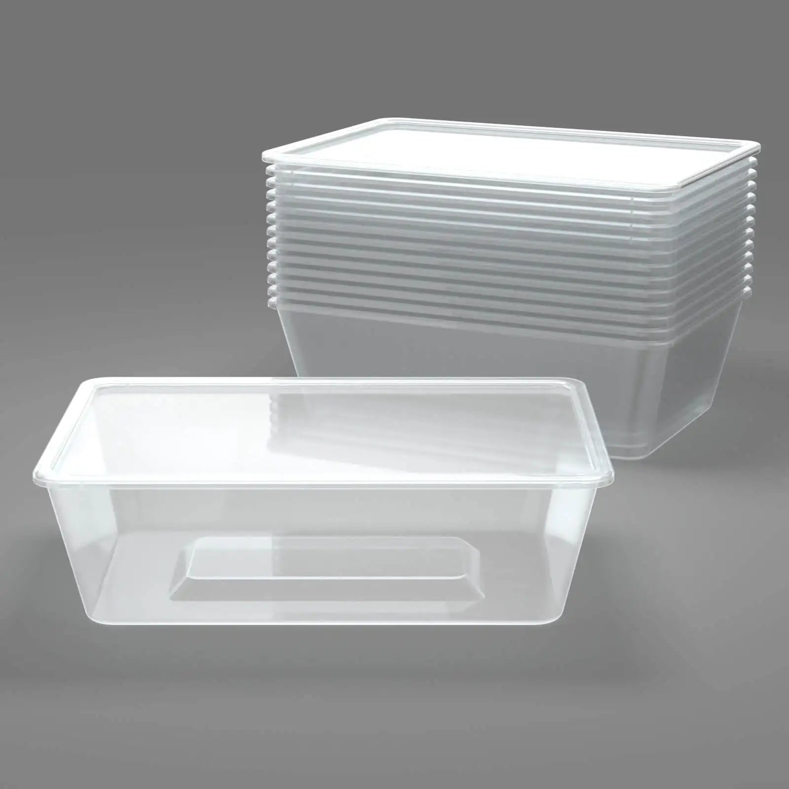 Пластиковый пищевой контейнер на вынос Лучший товар экологически чистый бесплатно одноразовый из Вьетнама-B0647