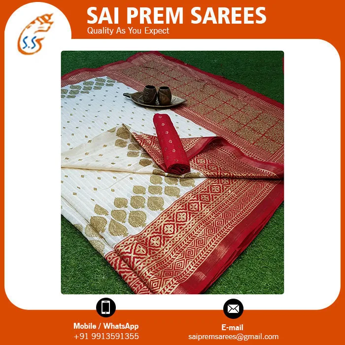 Patola Soft Silk Sarees Custom Packaging Cotton Ethnic Sari for Adults for Special Occasions