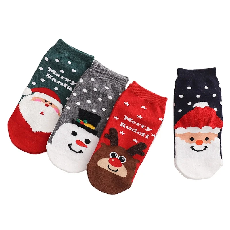 Осенне-зимние Новые товары Рождественские Мультяшные олени перо Прямые Индивидуальные невидимые носки