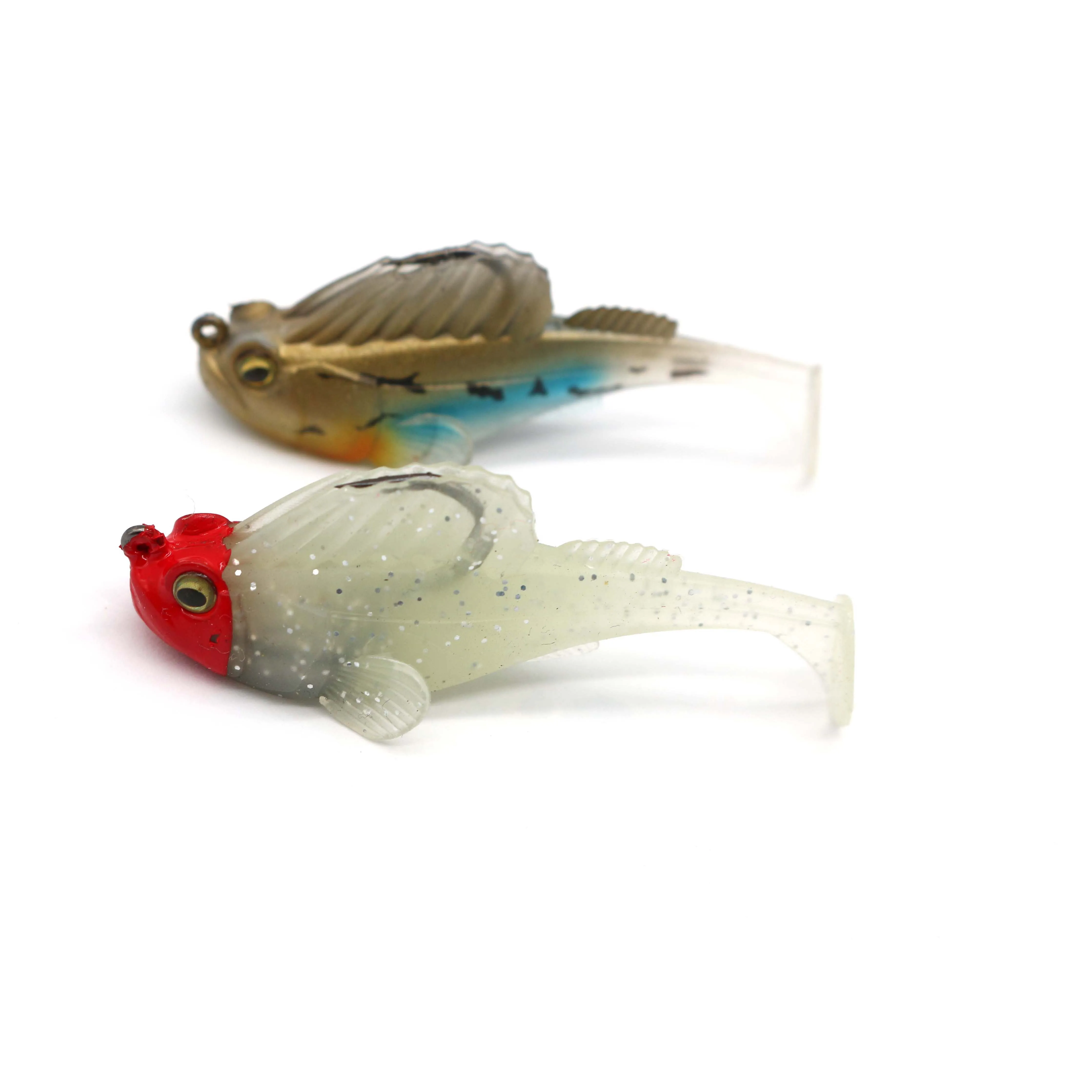Lead Head Dark Sleeper Swim baits Jigging Japan Paddle Tail Soft Pike Fishing Lure Soft Bait