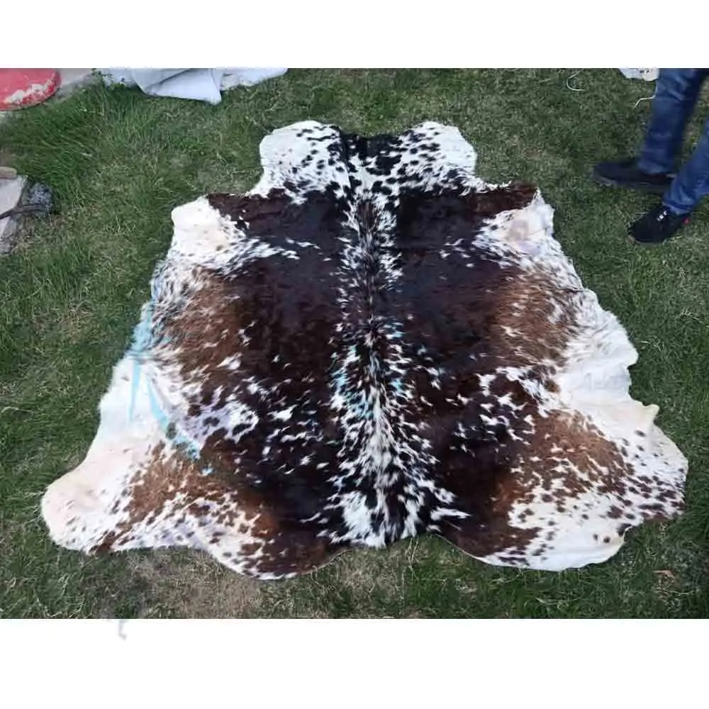 Высококачественный ковер из искусственной черной и белой овчины оптом