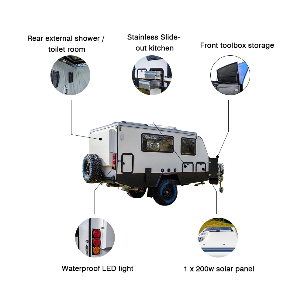Mobile House RV Camping Caravan Trailer Travel Camper for sale