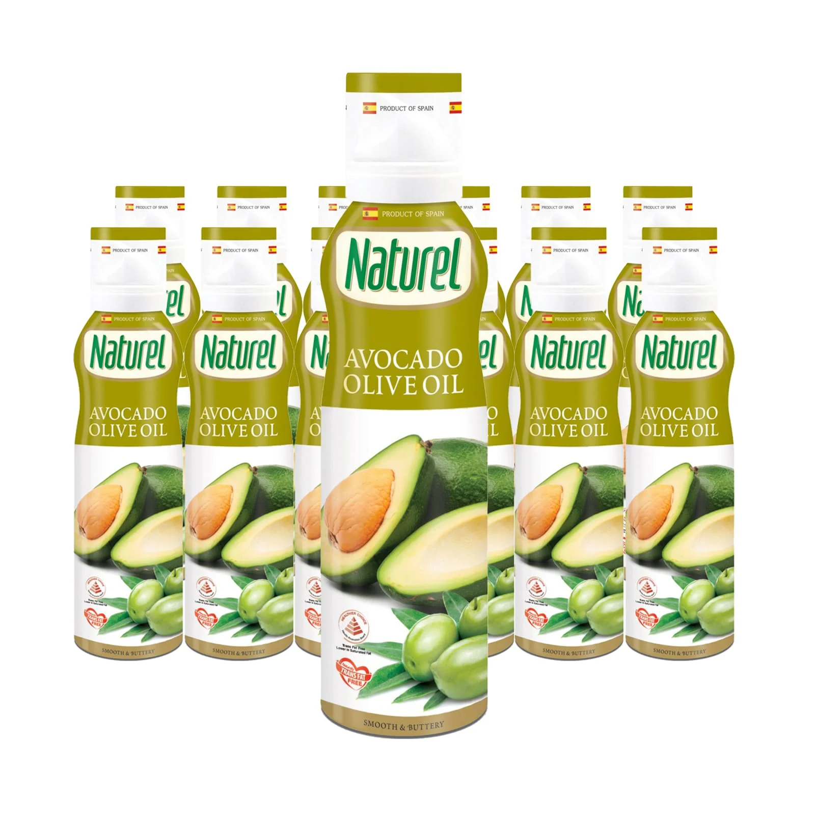 Refined Triple Spray System 200+ Sprays Spiciness Spain Avocado Olive Oil Spray Oil 0.02l