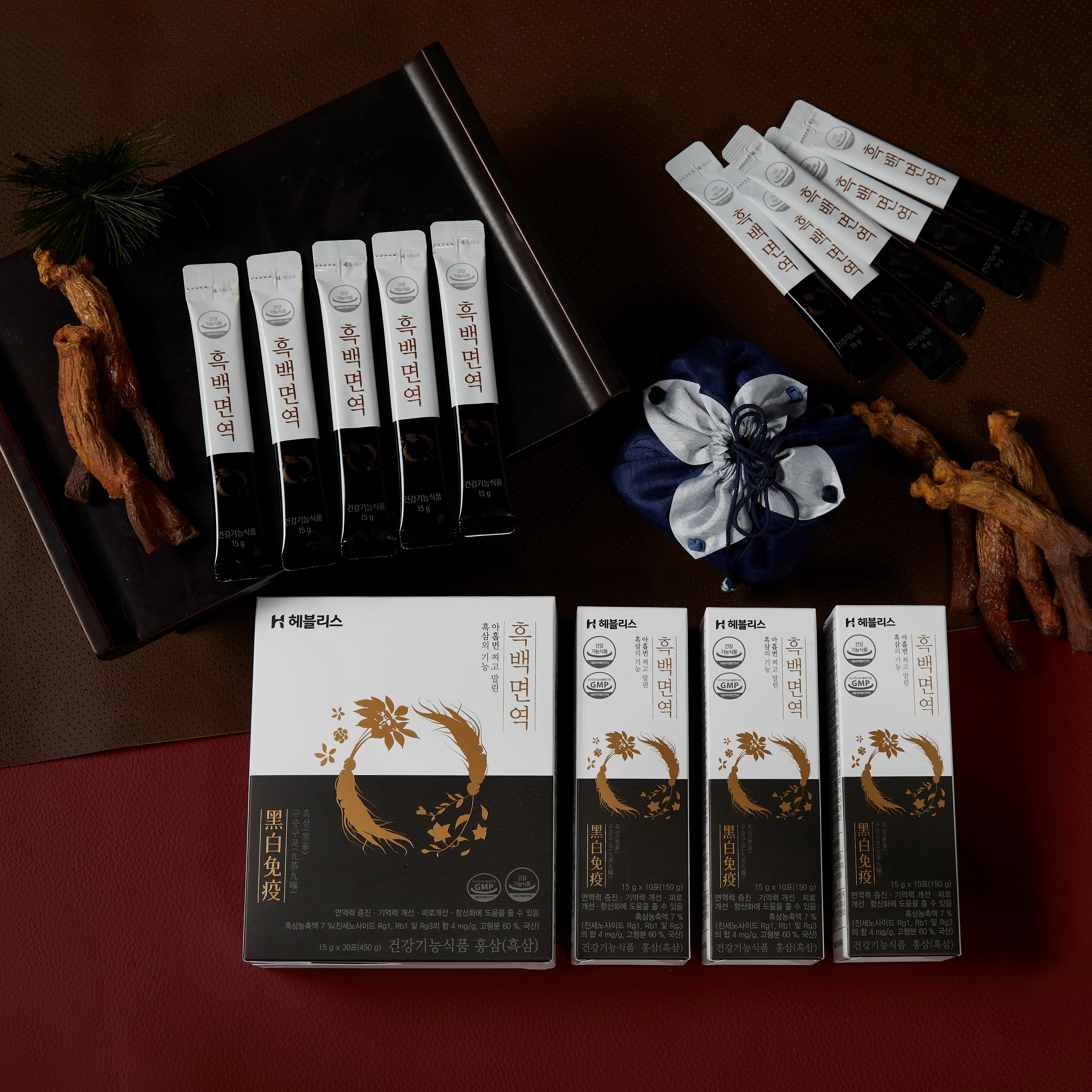 Ginseng extract supplement with white balloon flower and pear extract from korea, Improve memory and fast recovery from fatigue