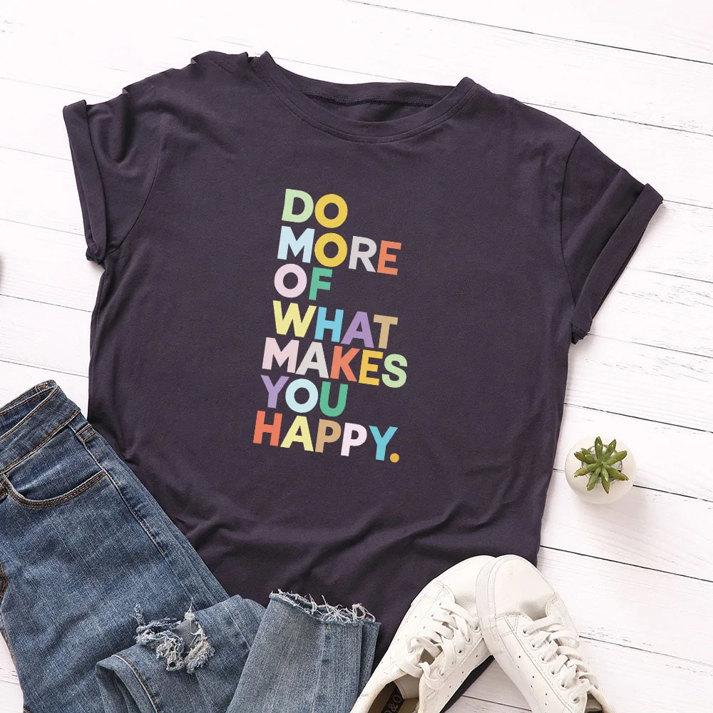 
1 Plus Size Summer T-shirts Women 100- Cotton T Shirt Letter Printed Woman T-shirt Short Sleeve Loose Tops Female 