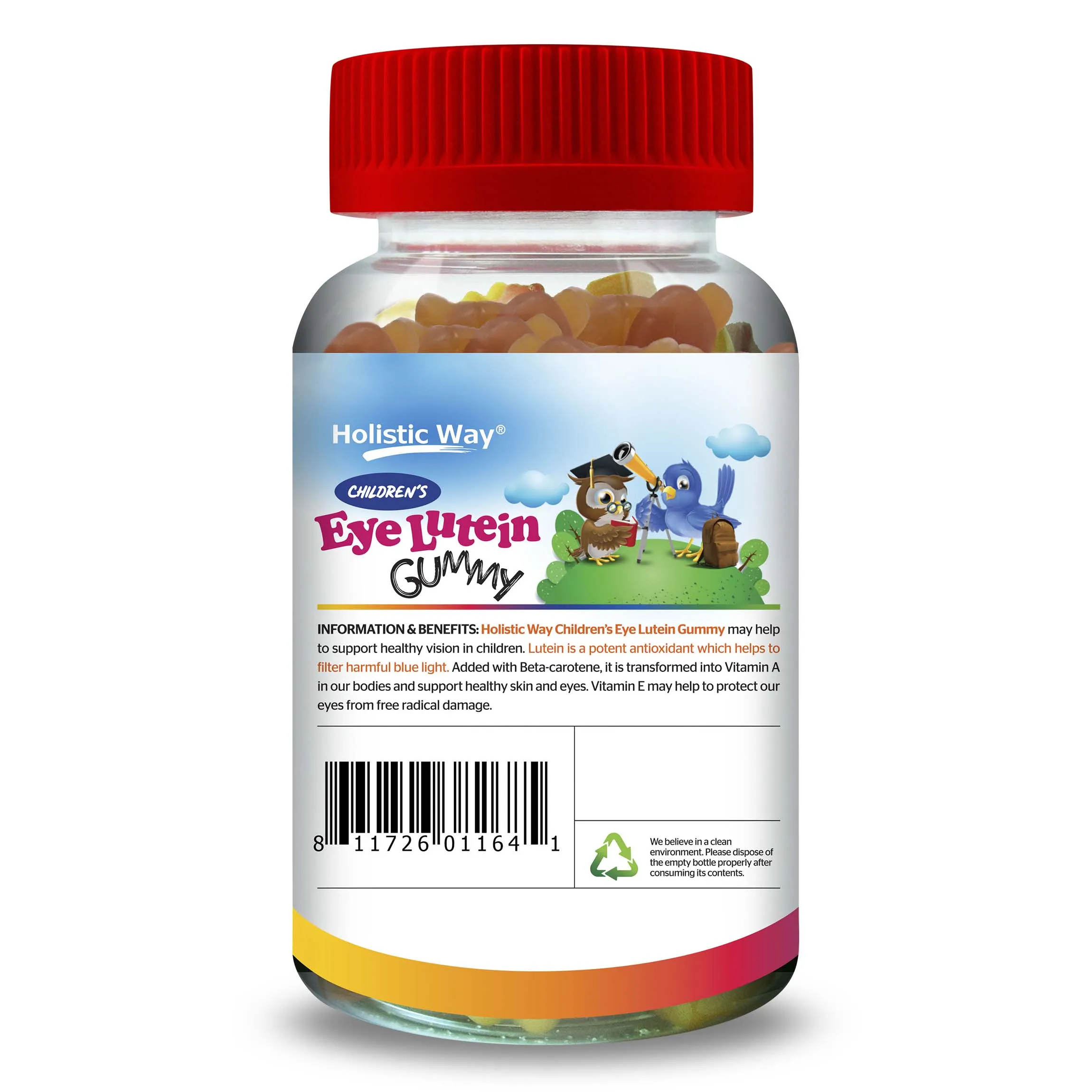 
Improve Eyesight Holistic Way Children Eye Lutein Orange Flavor 90 Gummies From Cananda 