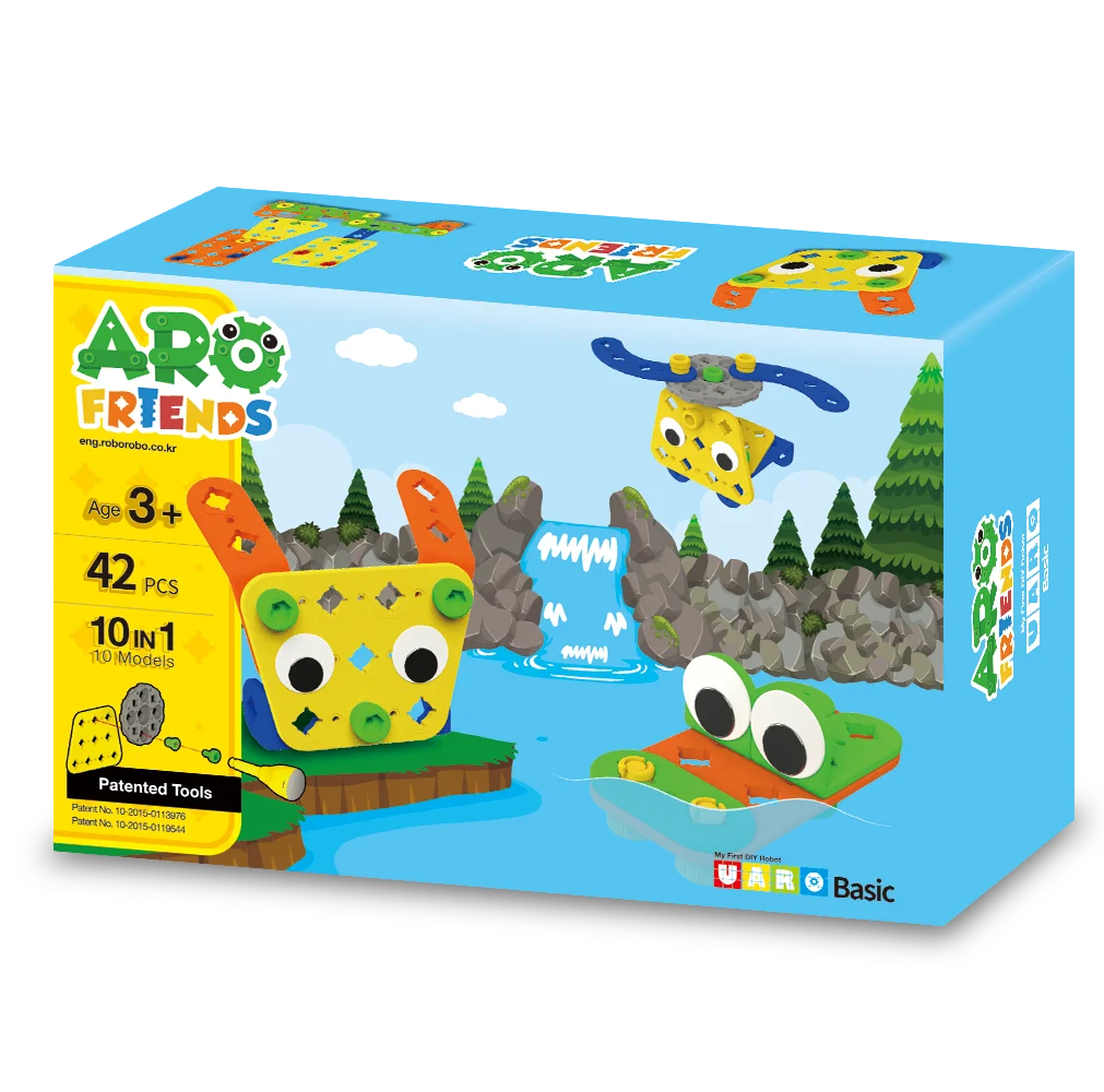 Удивительный инновационный обучающий игрушечный робот UARO BASIC активирует мозг детей