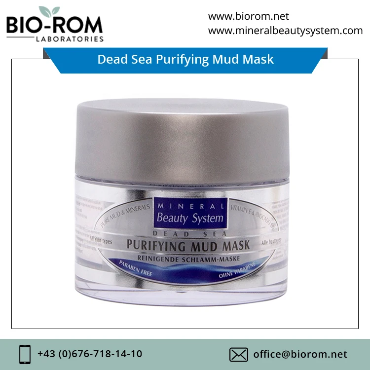 
Made in Israel Enriched Dead Sea Mud Paraben Free Dead Sea Purifying Facial Mud Mask 