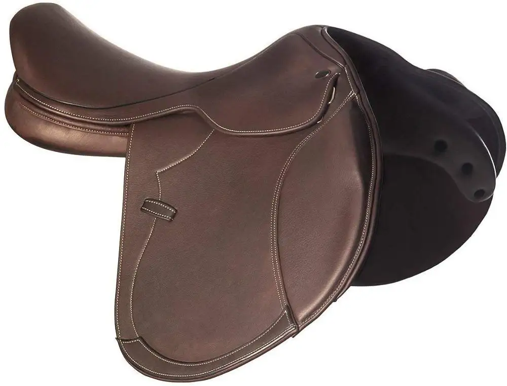 Новое кожаное седло для лошадей с замком, Размер 12-18 дюймов