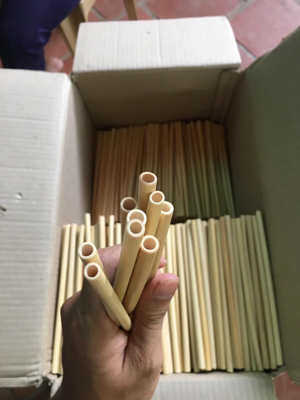 Vietnamese Eco-friendly Natural Bamboo Drinking Straws Handmade Reusable Bamboo Straws Biodegradable Bamboo Straws for Drinking