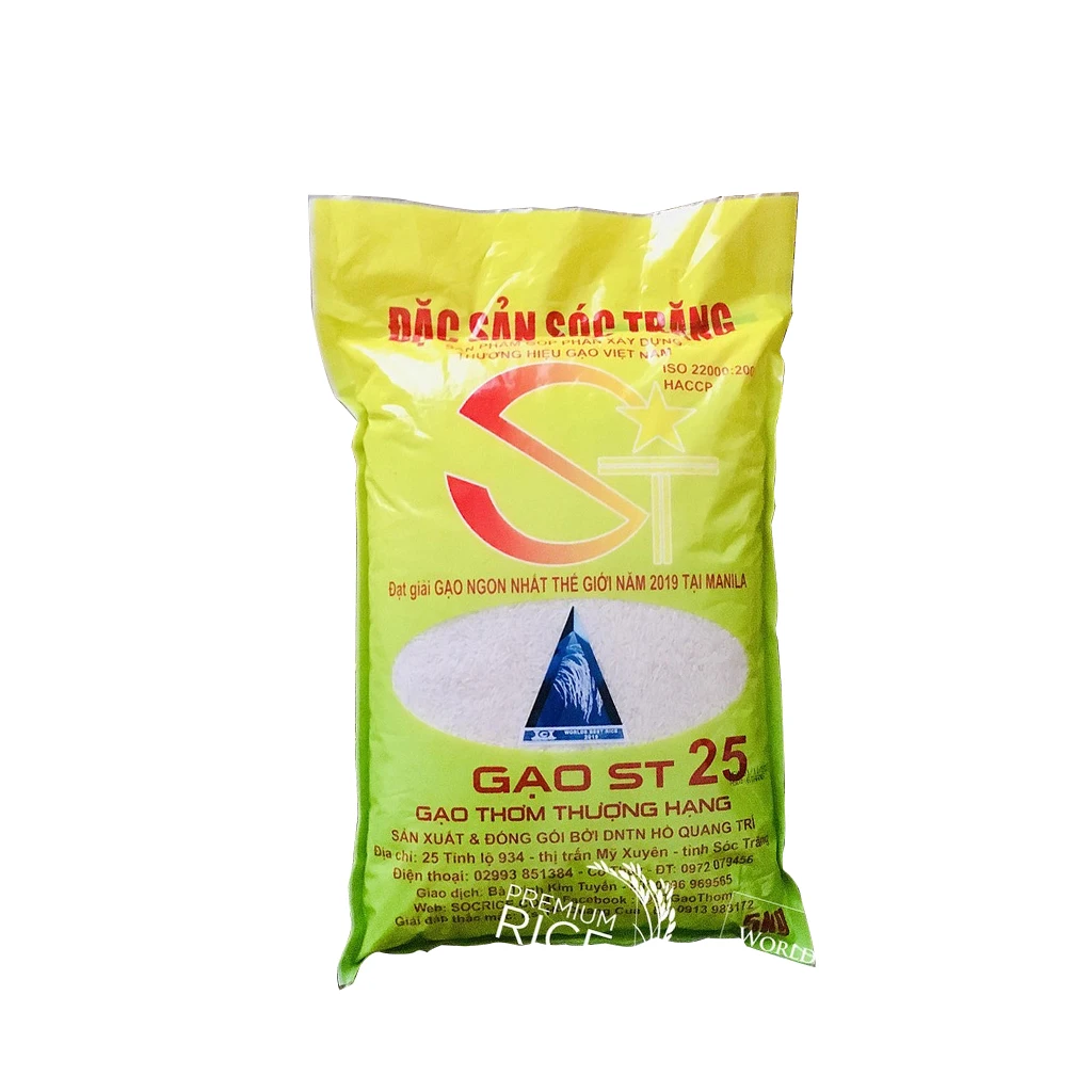White rice for wholesale - Best rice awarded / Guaranteed Newest crop from Vietnam as seasonal (ST25)