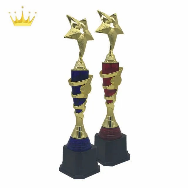 Exclusive Gold Star Series Trophies with Two Tones Color Trophies Parts
