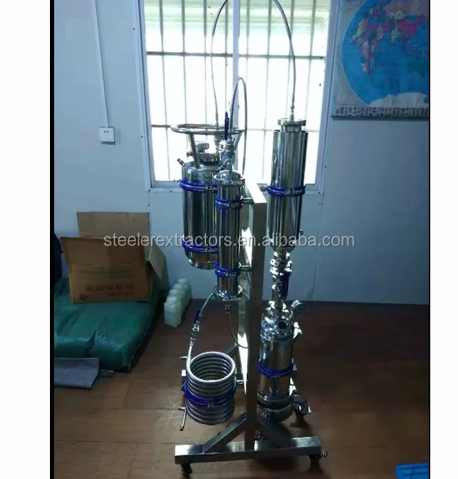 Экстрактор бутанового замкнутого петли из нержавеющей стали весом 2 фунта с резервуаром для восстановления весом 50 фунтов