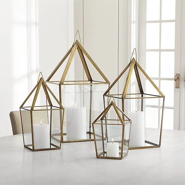 Modern Handcrafted Metal Black Candle Lantern with Rope Handle Customized Hanging Candle Lanterns Manufacturer from India