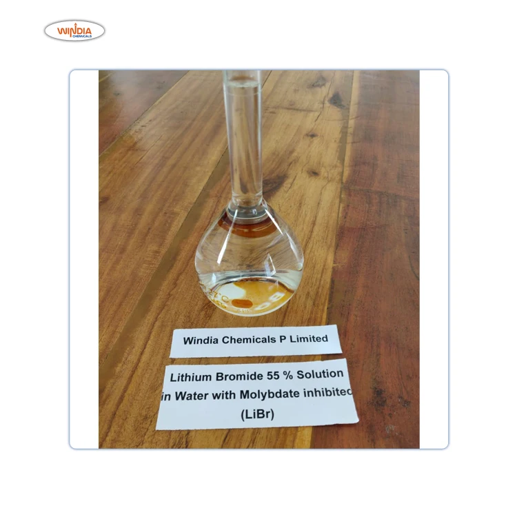 
Hot Selling Lithium Bromide 55% Solution with Molybdate inhibited at Bulk Price 