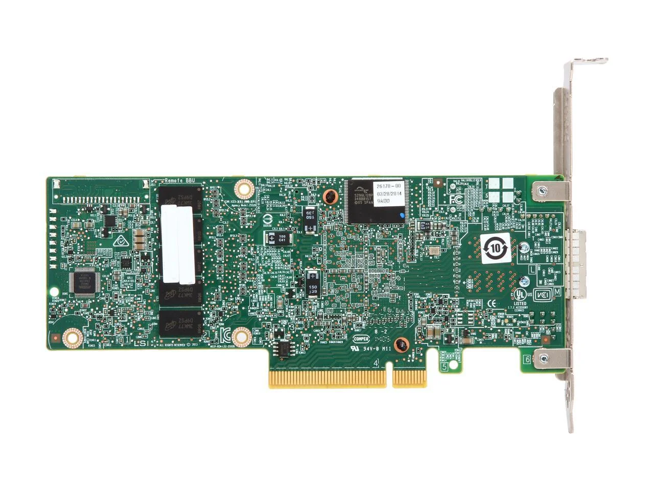 Низкопрофильная RAID-карта LSI 9380 MegaRAID SAS 9380-8e (LSI00438) PCI-Express 3 0x8 новая и оригинальная на складе