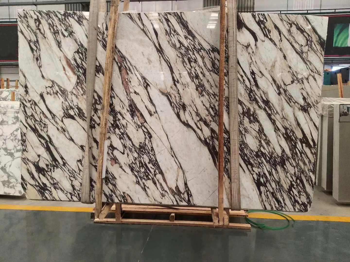 Luxury Italian Calacatta Violet Marble Purple Stone Slab Kitchen Countertop