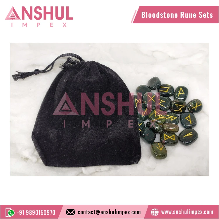 Оптовая продажа набор резных натуральных фиолетовых аметистов рун небольшого размера