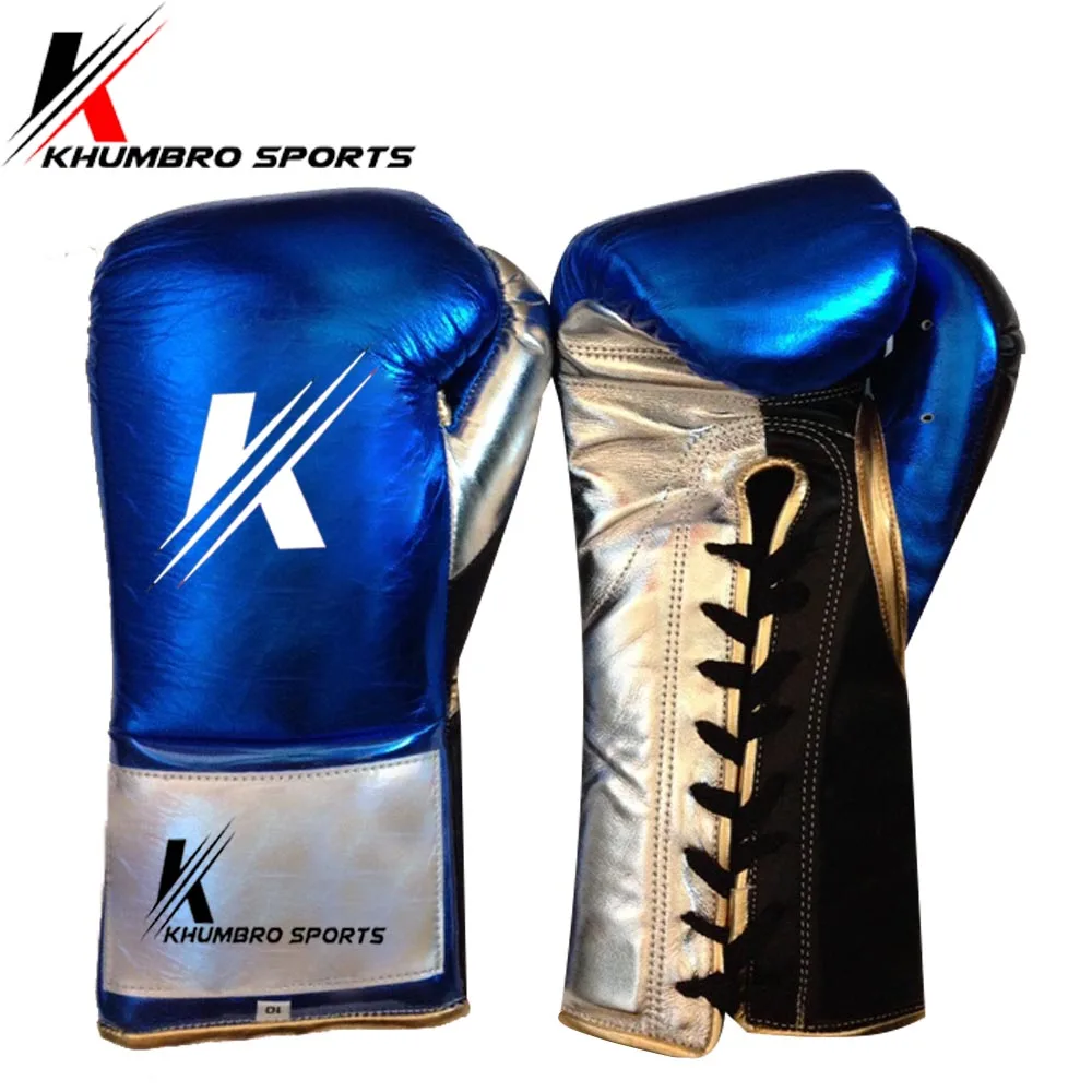 
Boxing Gloves Grant lace and loop Leather Boxing Gloves laced-up for Clubs Gym Boxing Fitness 
