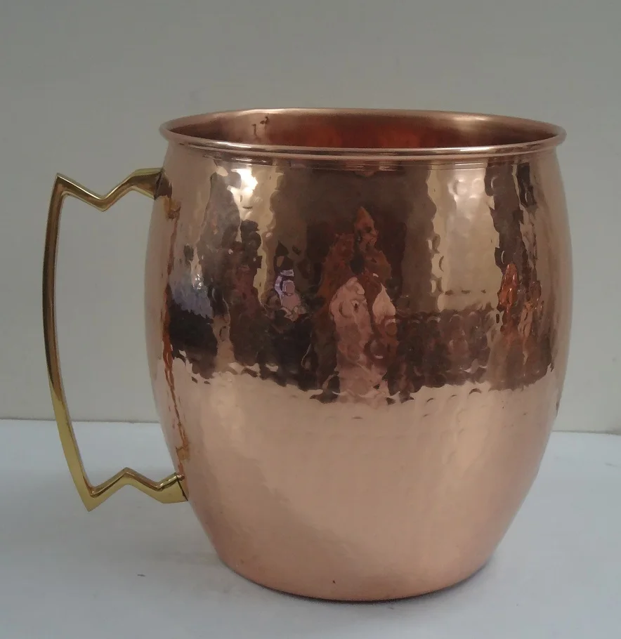 Premium Quality Copper Moscow Mule Mug Solid Copper Beer Mug Handcrafted Pure Copper Vodka and Beer Mug