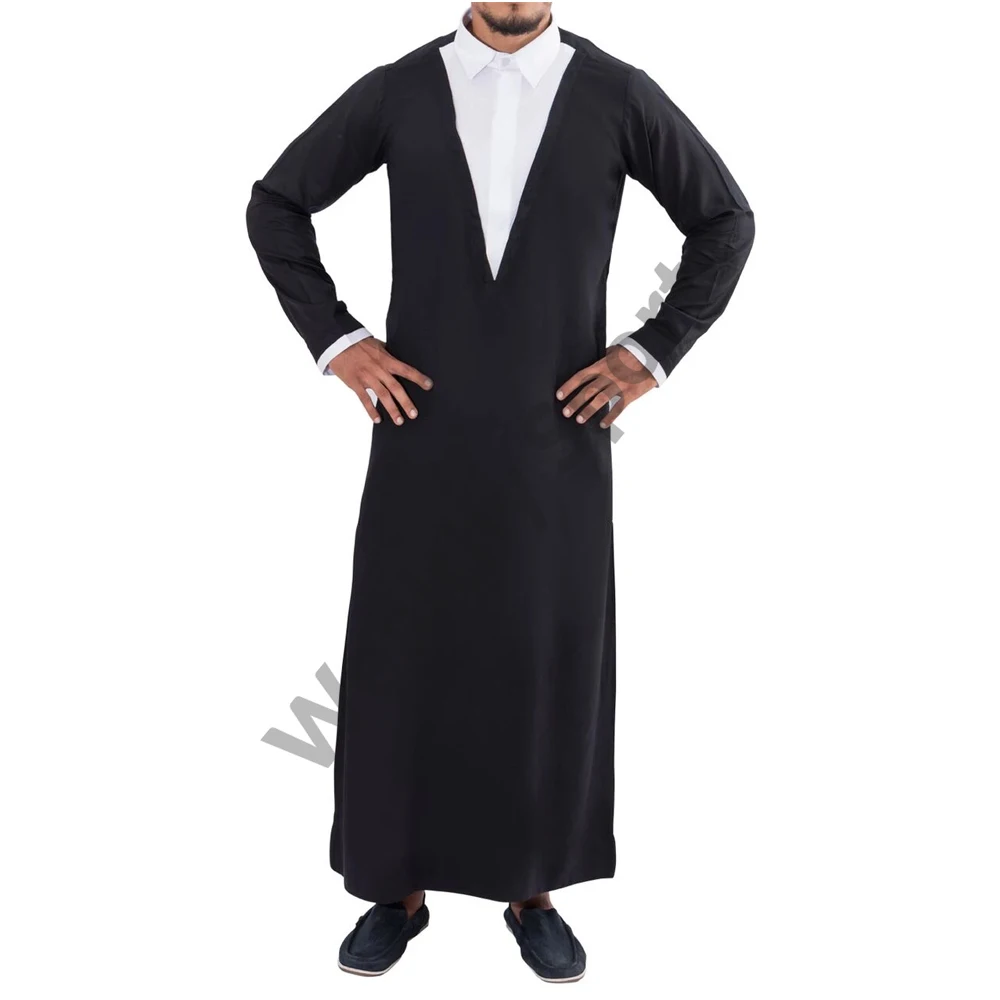 Factory Price Directly Selling Daffah Islamic Men Clothing Muslim Arabic UAE Kuwait Style Long Jubah Daffah mens Boys Thobes