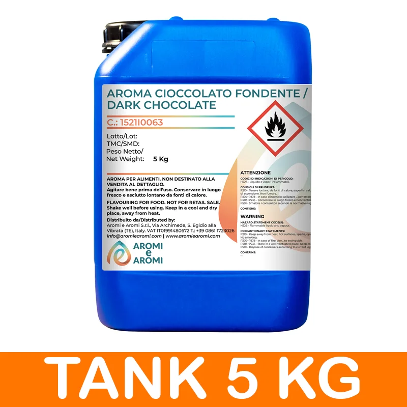 Made in Italy Dark Chocolate Aroma Food Additive for Food & Beverage -  Food ingredient for pastries and bakery