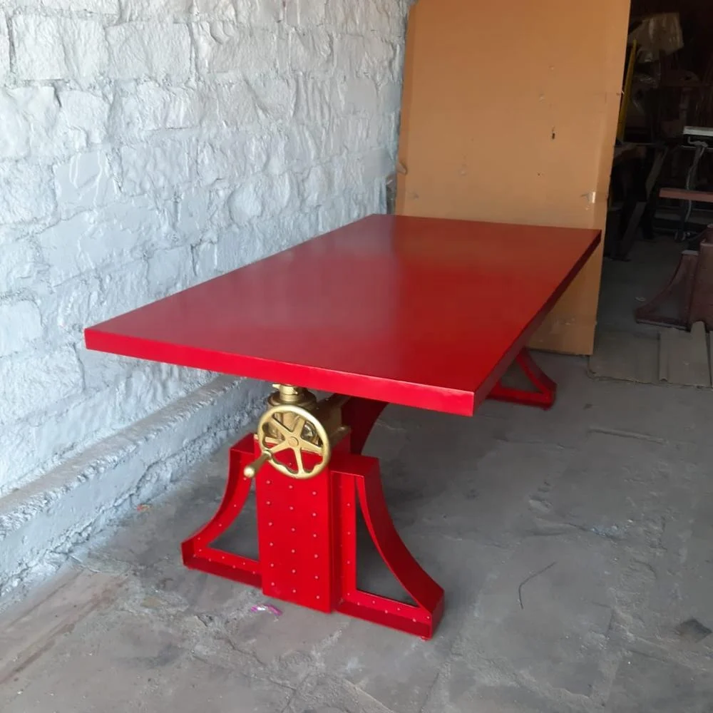 Crank Dining Table,Bronx Table,Industrial Crank Table