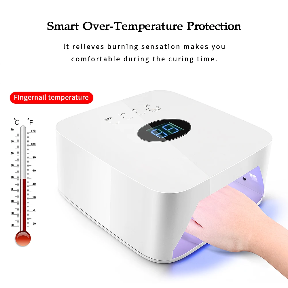 Wholesale Bling SUN X5 Plus UV LED Lamp For Nails Dryer Gel Nail Lamp Drying For Gel Varnish 4Timing LCD Ice Lamp For Manicure