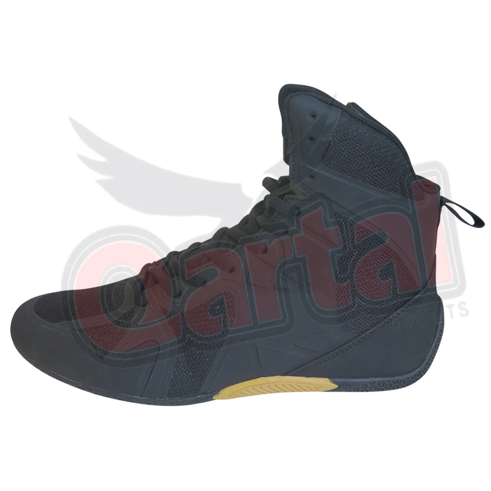 New 2021 Wholesale Professional High Top Sport Boots Black Boxing Shoes For Men