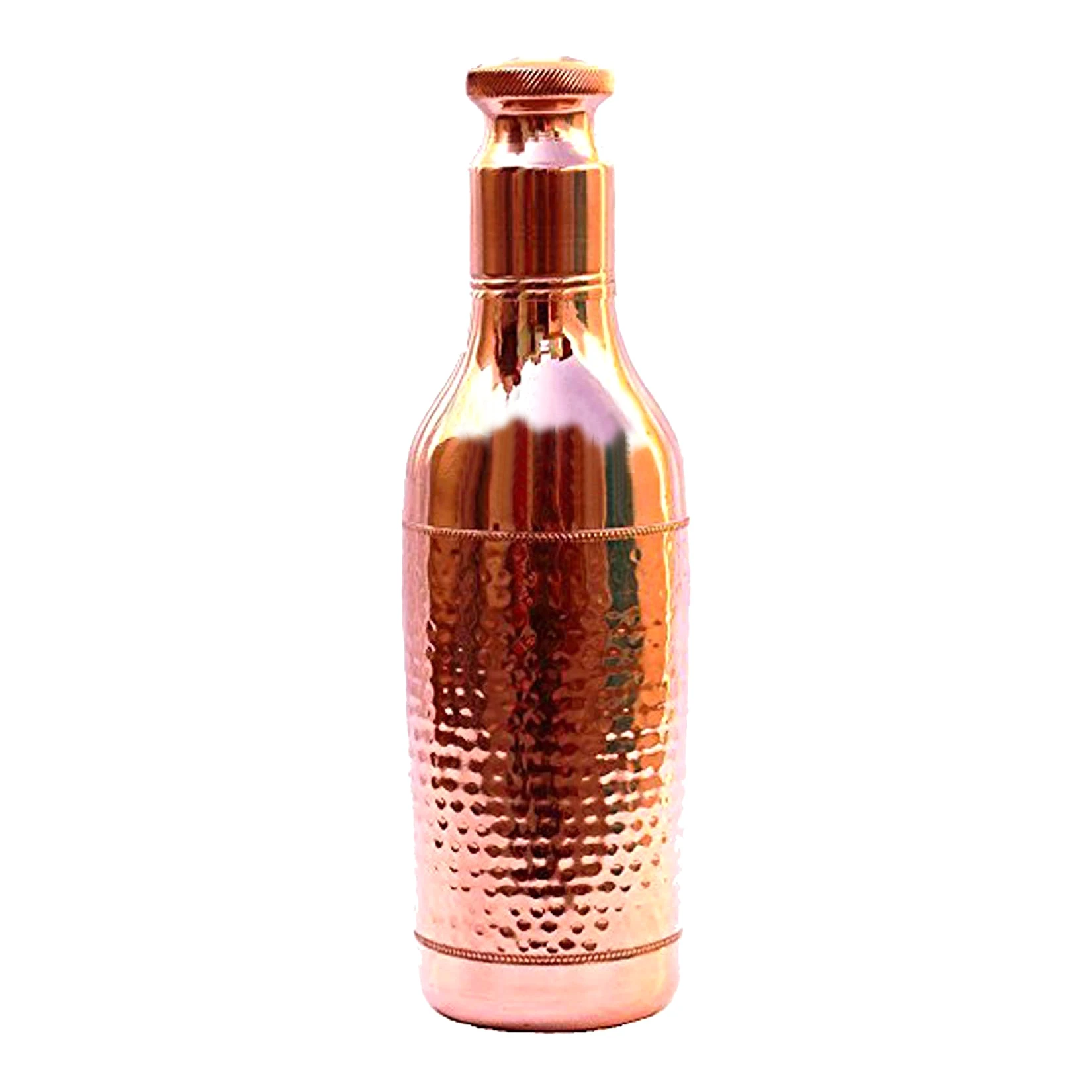 100% Pure & Handmade Hammered Copper Water Bottles Manufacturer | Leakproof Matte Copper Bottles | Fitness Custom Water Bottle