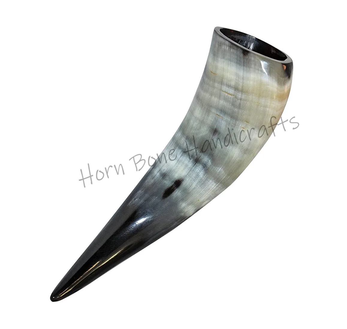 Viking Drinking Horn with Horn Stand Authentic Medieval Inspired Viking Wine Mead 100% Natural Horn No Leakage Beer Tankard/Mug