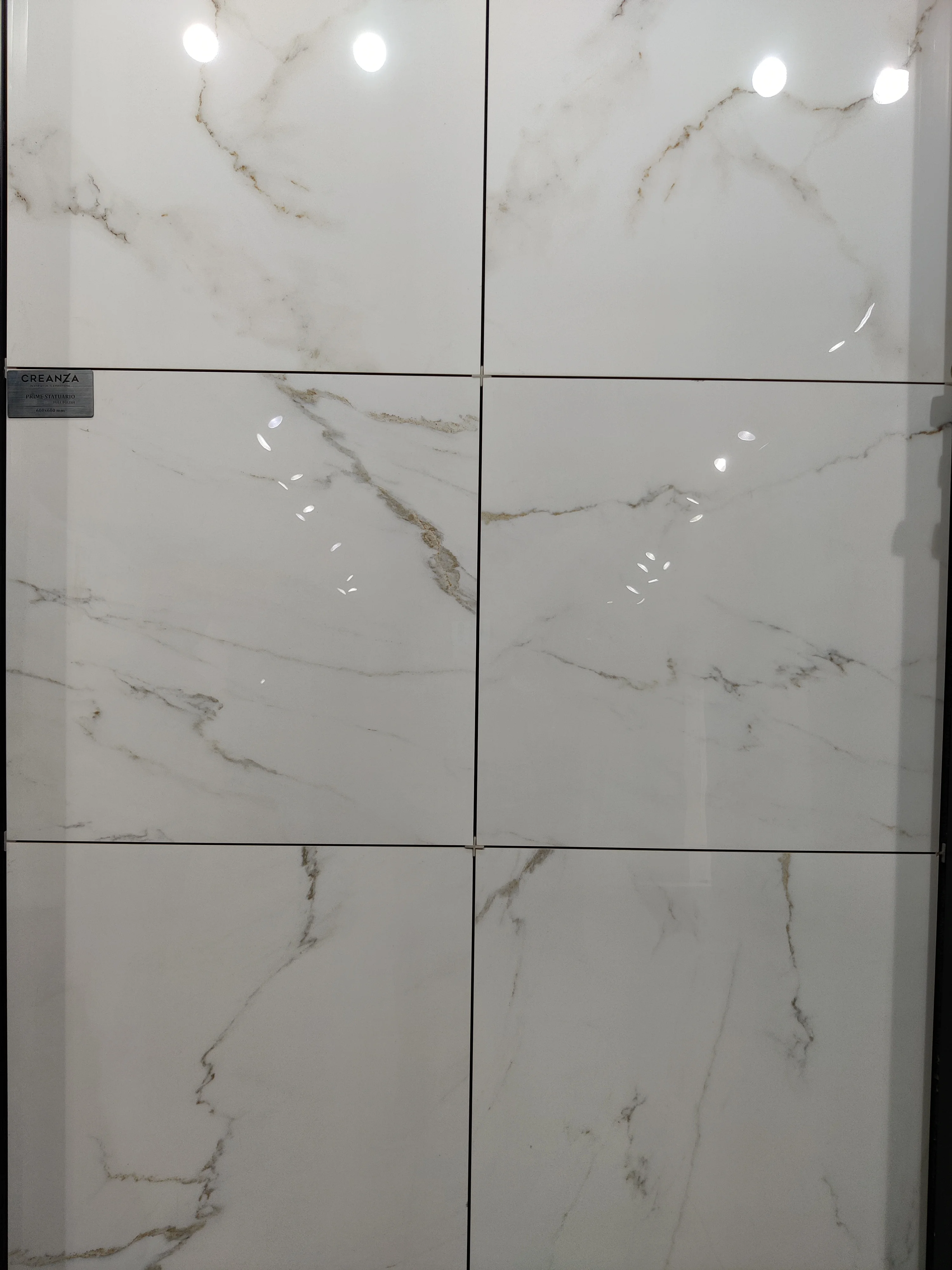 pure natural cararra marble look flooring tiles with grey veins full glossy layer surface tiles azulejos porcelanato 600x600mm