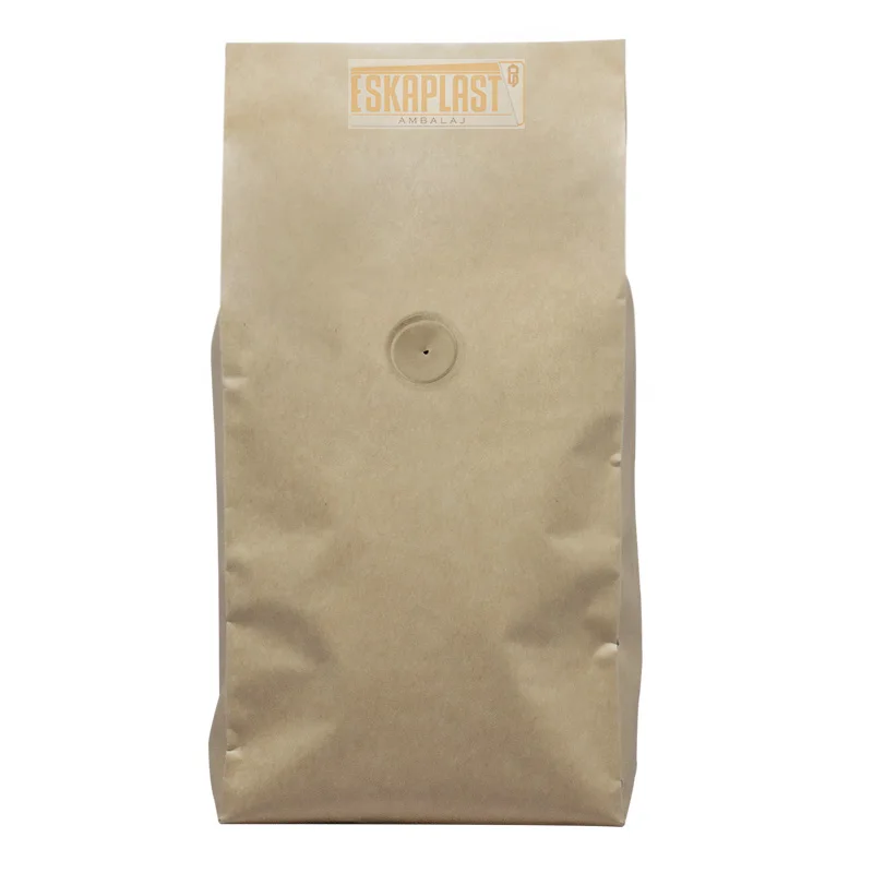 Kraft Aluminium Side Gusset Bag Valve Package Stand Up Pouch/Aluminum Foil Packaging Zip Lock Bag Plastic Packaging