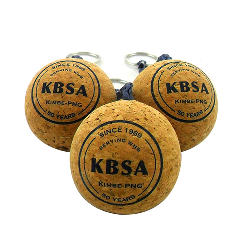 Hot sale soft neoprene round ball buoy floating keychain floating cork wood rectangle monkey keychain floating keychains foam