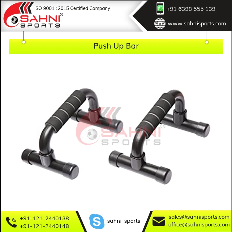 High Quality Metal Construction with Non-slippery Foam Grip Fitness Equipment Push Up Bar