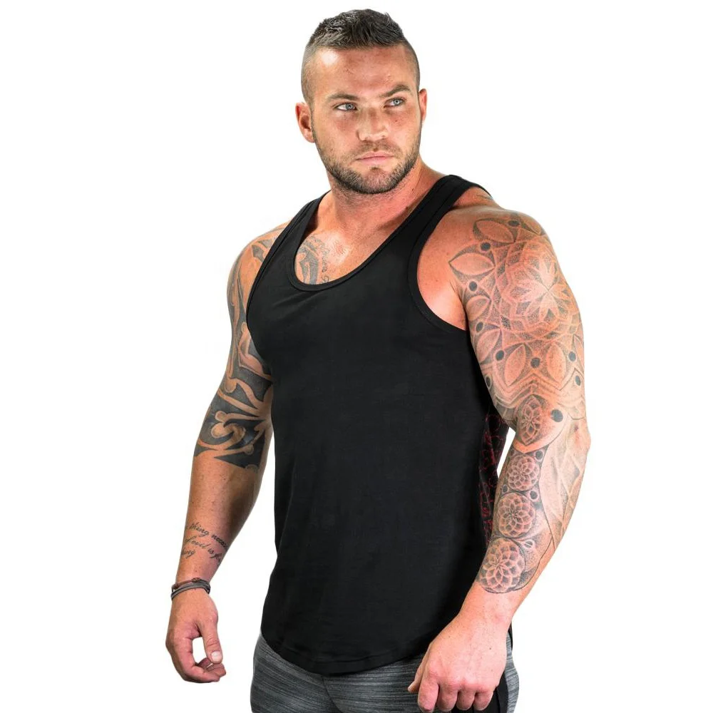 Wholesale Custom Camo design Stringer Gym Vest Fitness Singlet Workout Muscle Bodybuilding Mens Tank Top