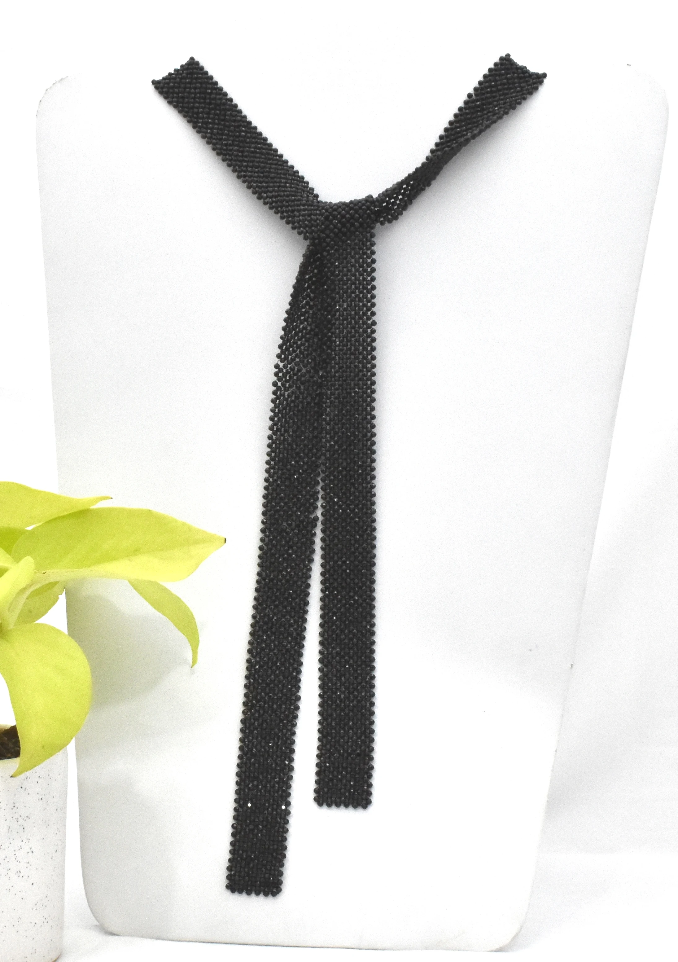 Glossy Black Onyx Beaded Scarf or Necklace Loose Beads Strands Jewelry Stone Attractive Collection of High Quality Natural beads