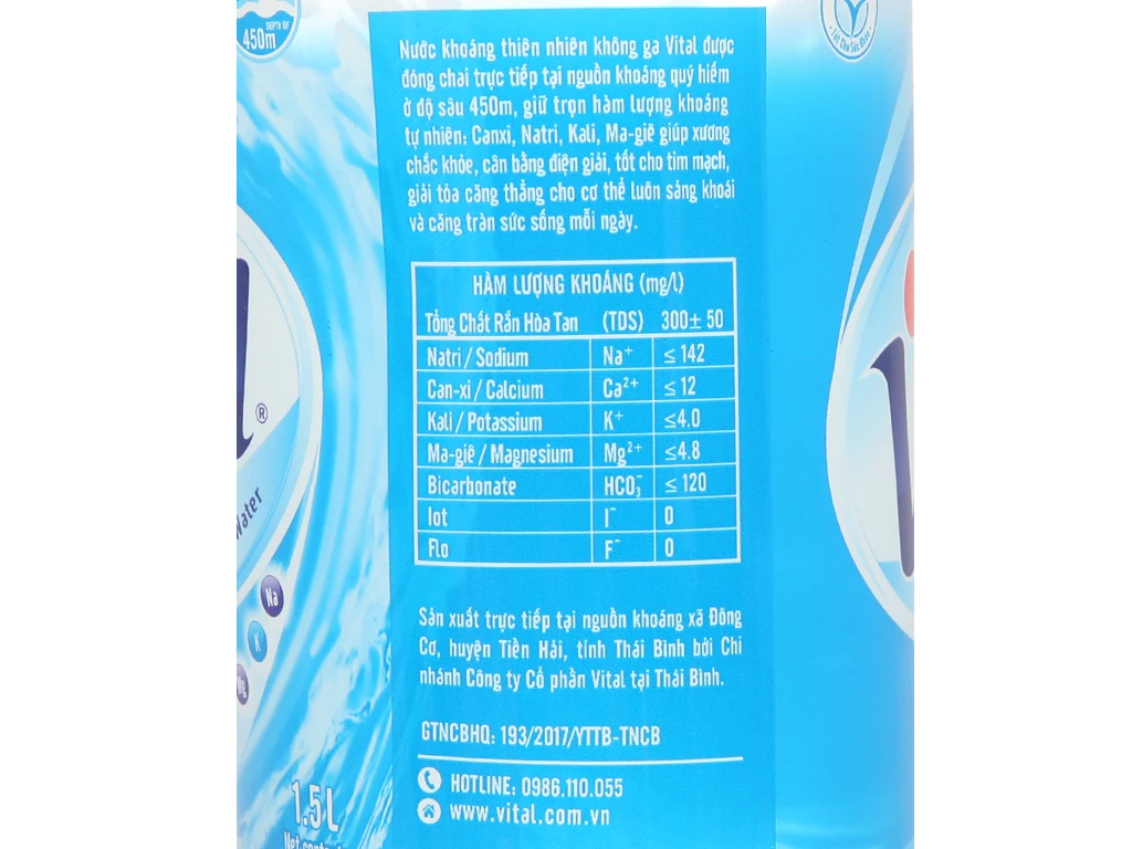 Vital Mineral Water Drink 500ml