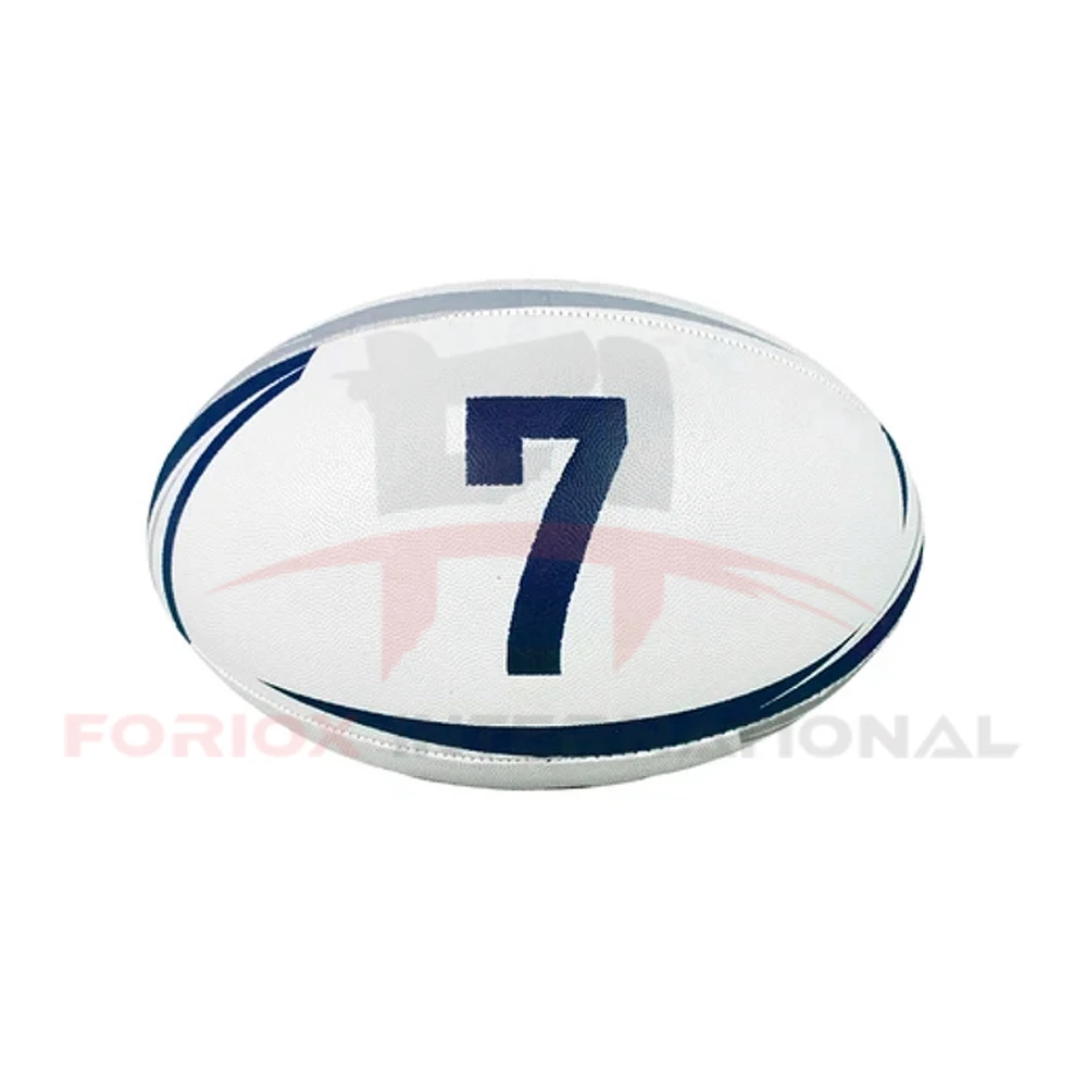 
Foriox International Goods White Grain surface custom rugby ball size 5 for training 