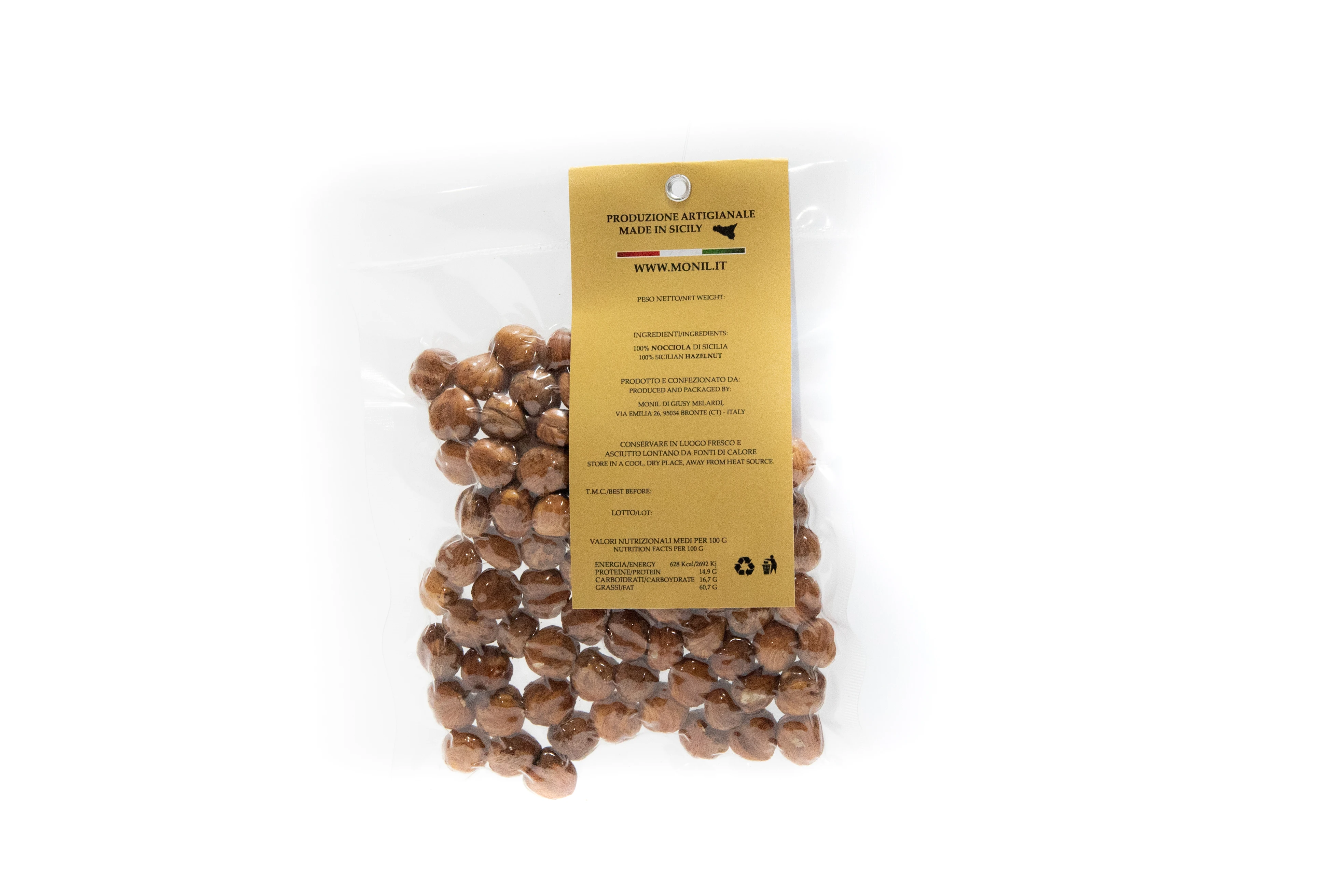 Made in Italy  nut & kernel snacks Unshelled Sicilian hazelnut - 5 kg dry fruits and nuts pack