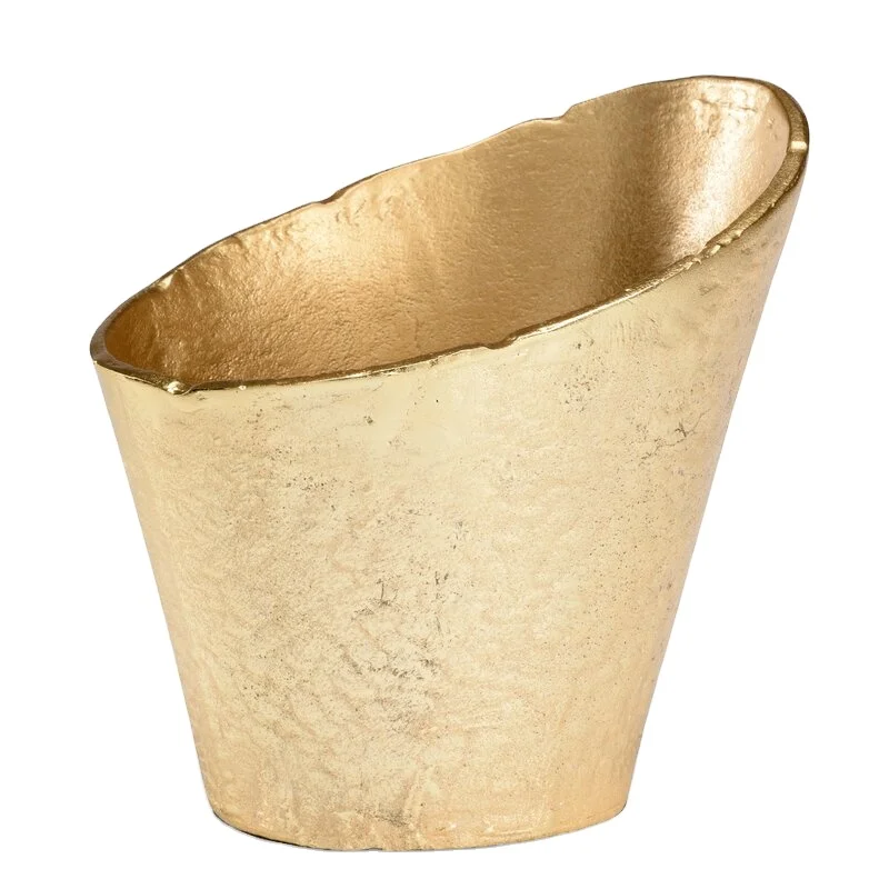 Beer Ice Bucket Gold Plated Raw Finishing Luxury Contemporary Design Modern Art Decorative Wine Cooler Ice Bucket Luxury Barware