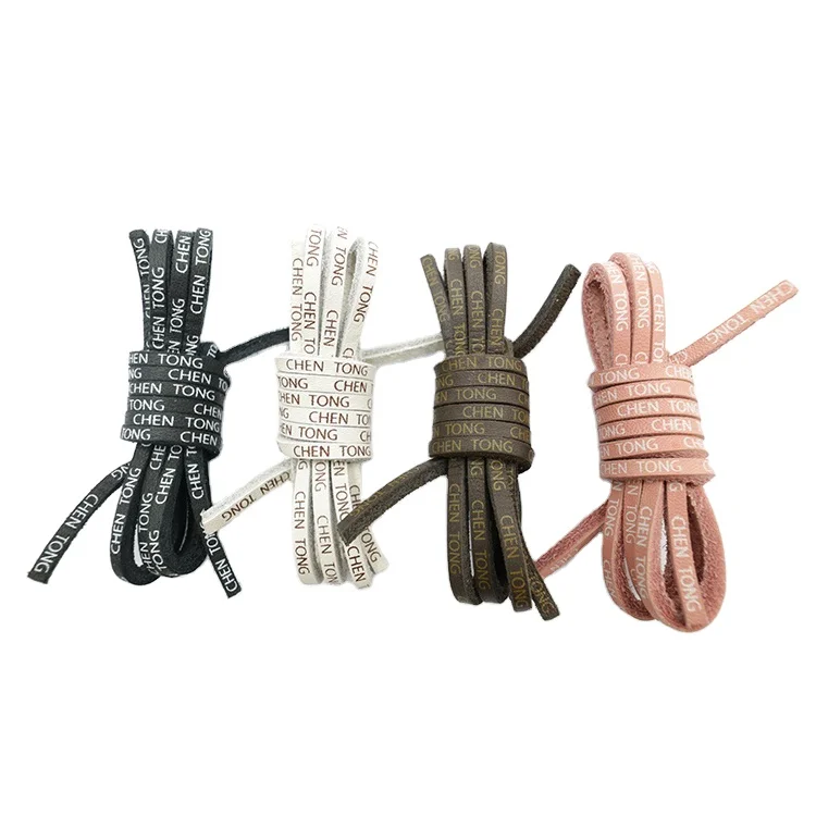 
 Шнурки для обуви из 100% натуральной кожи с принтом на заказ  