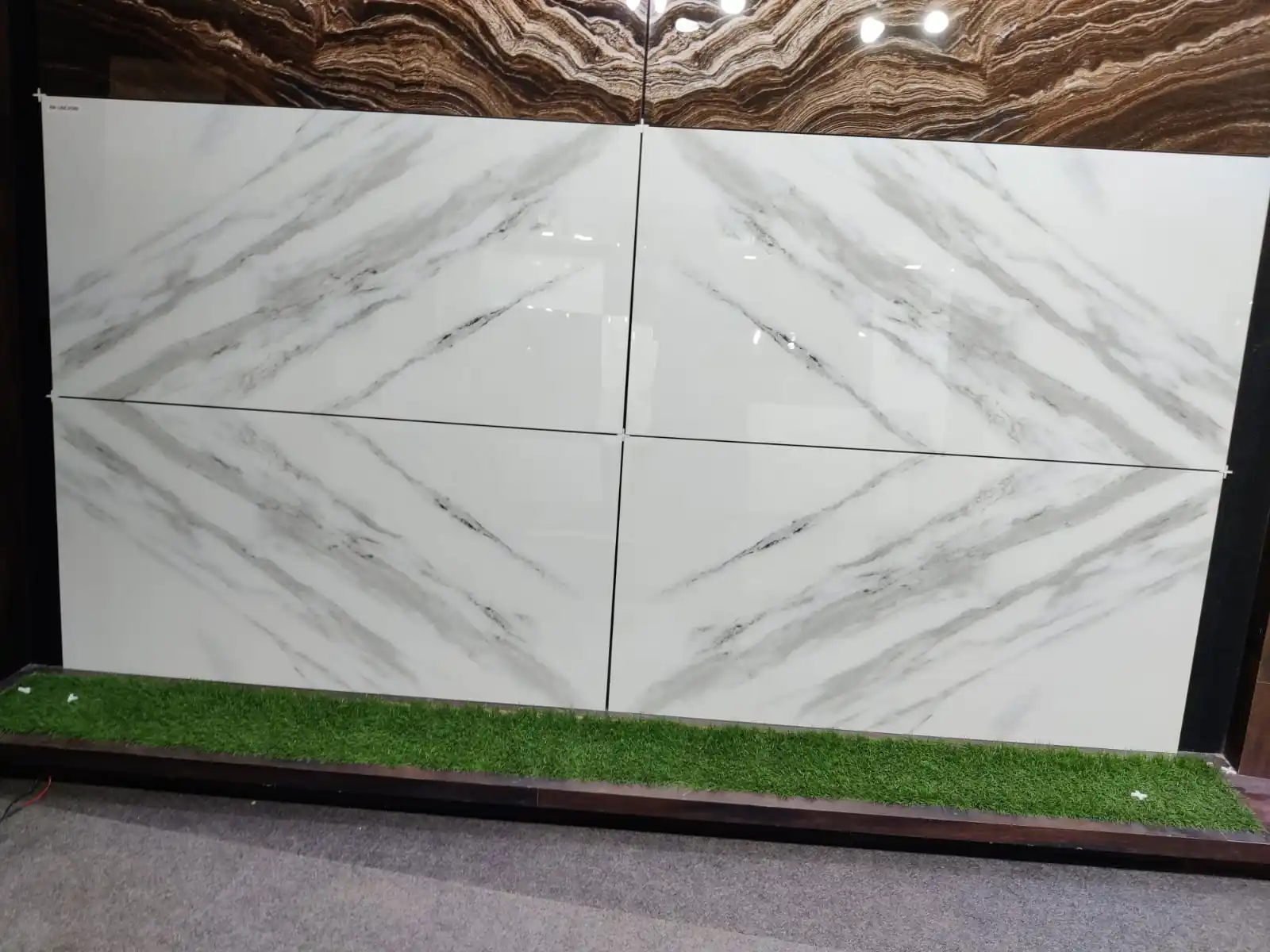 Мраморный вид 600x1200 мм глазурованная фарфоровая плитка с остекленным корпусом низкая Заводская полированная/матовая отделка