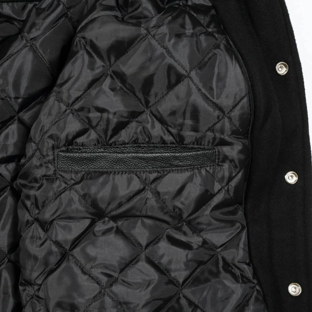 High Quality CVC Twill Custom School Jackets Baseball Letterman Varsity Bomber Jacket Running Jacket