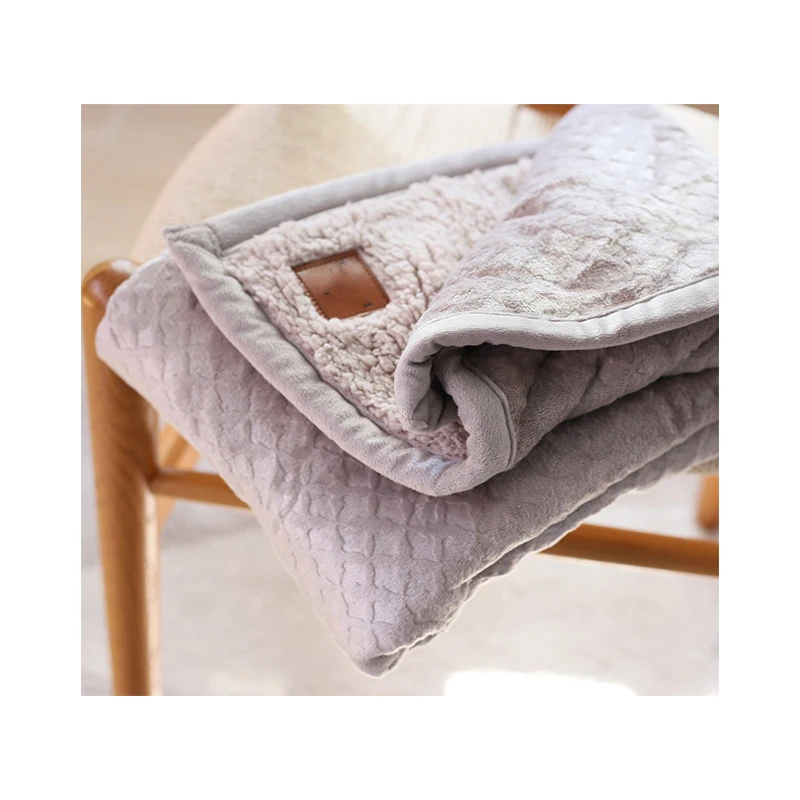 High Quality Fast Delivery Flannel Coral Fleece King Queen Size Bedding Blanket Custom Design Double Faced Sherpa Velvet Blanket